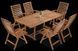 Садові дерев'яні меблі для тераси дому Focus Garden Akadia Dining 200/6+1