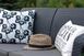 Садовый диван плетеный графит Corfu Love Seat Max
