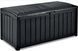 Пластиковый ящик сундук для террасы графит 390 л Glenwood Box Keter