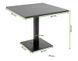 Садовый стол алюминиевый RIVIO GRANO 80x80 см для террасы и сада Bj&oslash;rkka