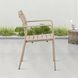 Крісло для тераси&nbsp;та саду MILO Beige 150 кг&nbsp;Bj&oslash;rkka