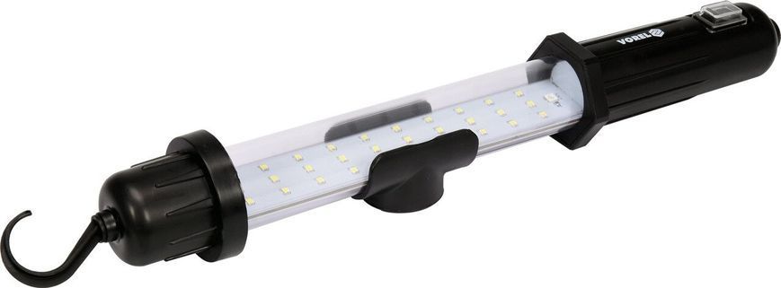Лампа діодна, переносна VOREL 30 SMD, акумуля. Li-Ion 3.7, 1.2 Ач, зарядн. пристроєм, 120 Lm