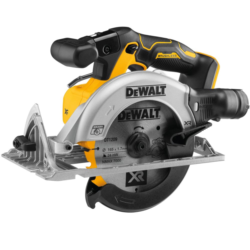 Пила дисковая DeWALT DCS565NT, вид сбоку