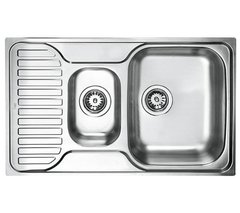 Кухонная мойка Teka PRINCESS 1 1/2C MTX сталь - встраиваемая в столешницу, крыло для сушки
