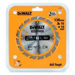 DEWALT ПИЛА ДИСКІВ.136x10mmx16z