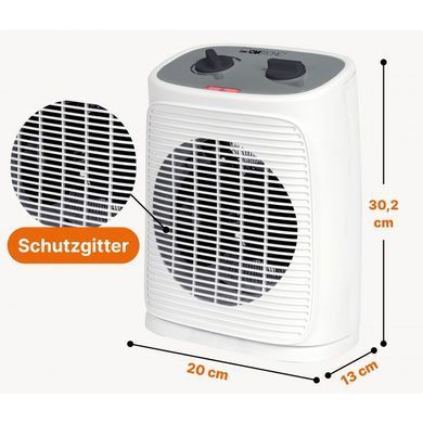 Тепловентилятор 2000 Вт белый Clatronic HL 3800