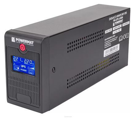 Аварийный источник питания ИБП LCD Powermat 650VA 360ВТ 7Ah PM-UPS-650M