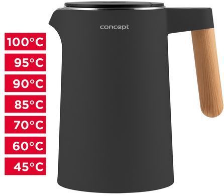 Чайник електричний Concept RK3302 Salt & Pepper 1,5 л