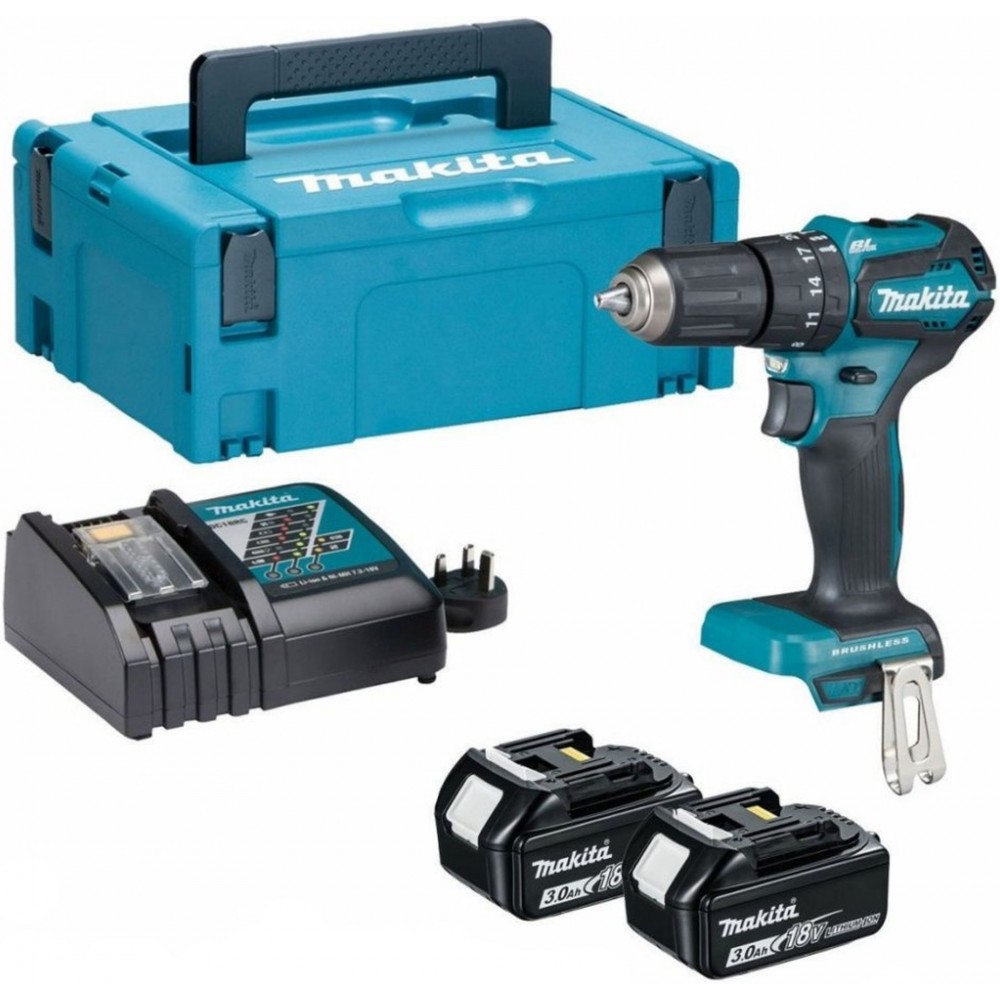 Ударний шуруповерт Makita DHP485RAJ 18V 50 Нм, 2 акумулятори по 2,0 Ah