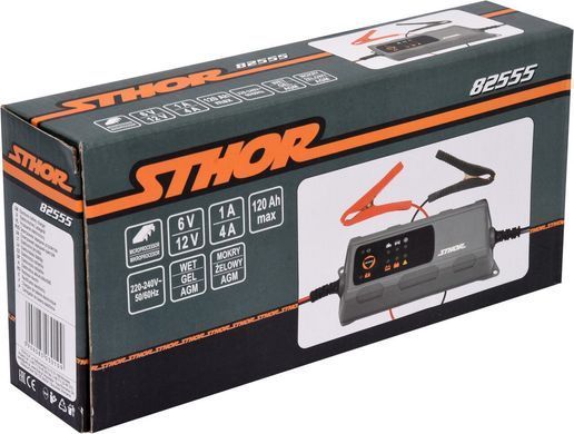 Випрямляч електронний STHOR з електромережі 230 В DC 6/12 В, 1/4 А