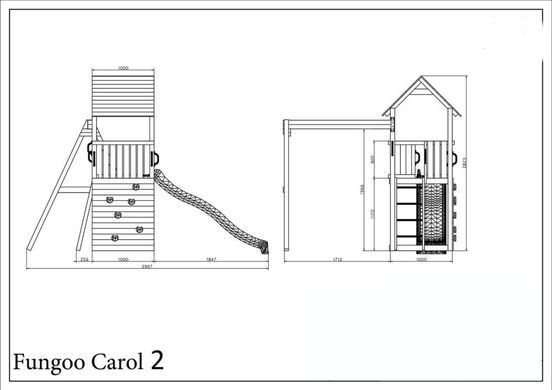 Дворовая детская площадка Fungoo Carol 2