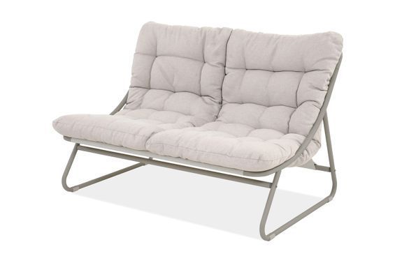 Комплект мебели для террасы VISTA CAFFE столик, диван и кресло садовое Grey Beige Bj&oslash;rkka