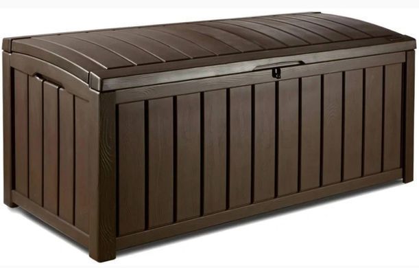 Садовий пластиковий ящик для зберігання коричневий 390 л Glenwood Box Keter