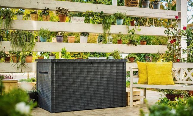 Садова шафа для інвентарю графіт Java Box 850 л Keter