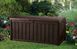 Садовий пластиковий ящик для зберігання коричневий 390 л Glenwood Box Keter