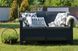 Садовий диван для тераси графіт Corfu Love Seat