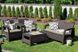 Комплект садових меблів Corfu Set Brown диван крісла столик Keter