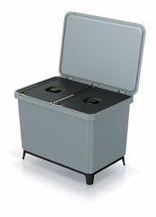 Keden Контейнер для мусора модульный Smooth Gray 2x23л