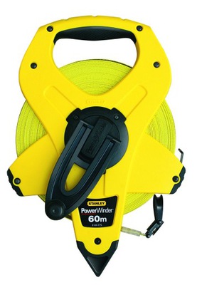 Геодезическая измерительная лента Stanley Powerwinder 30 м из стекловолокна, 12,7 мм