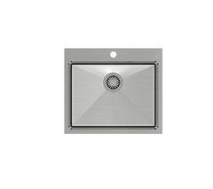 Кухонна мийка Quadron HB7910BS RUSSEL 110 сталь - вбудовується в стільницю