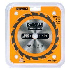 DEWALT ПИЛА ДИСКІВ.160x20mmx18z
