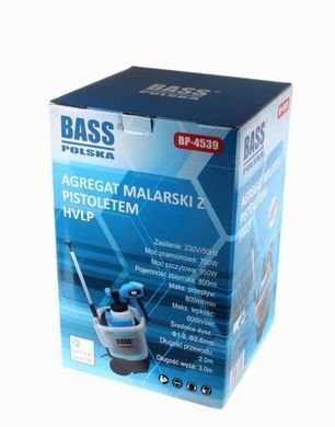 Електричний фарбувальний агрегат, фарборозпилювач HVLP Bass Polska 4539