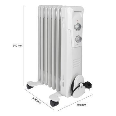 Обігрівач масляний з терморегулятором 7 секцій&nbsp;Clatronic RA 3735