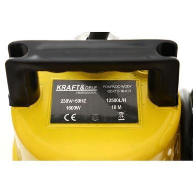 Занурювальний водяний насос 1600 Вт 1" Kraft&Dele KD758