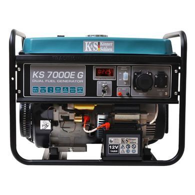 Генератор гібридний K&ouml;nner & S&ouml;hnen (бензин/газ) 5,0 квт 230в Ks 7000E G, електричний старт