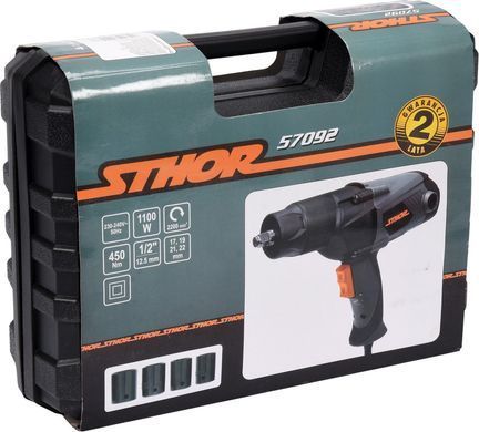 STHOR КЛЮЧ УДАРНИЙ 1/2" 450Nm ЕЛЕКТР