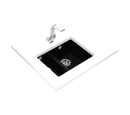 Кухонная мойка Teka SQUARE 2B 560 TG черный - гранит, подвесная