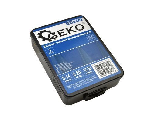 Набор конусных сверл 3-30 мм Geko G38573