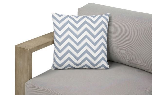 Подушка декоративная ZigZag Grey 45&times;45 см серая геометрический узор&nbsp;MoodMe