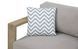 Подушка декоративная ZigZag Grey 45&times;45 см серая геометрический узор&nbsp;MoodMe