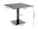 Садовый стол HPL RIVIO VENA 80x80 см антрацитовый черный мрамор Bj&oslash;rkka