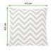 Подушка декоративная ZigZag Grey 45&times;45 см серая геометрический узор&nbsp;MoodMe