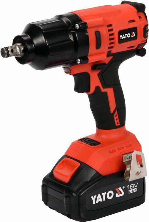Гайковерт ударный YATO 18V 1/2 дюйма 700 Нм бесщеточный, аккумулятор 3 Ah