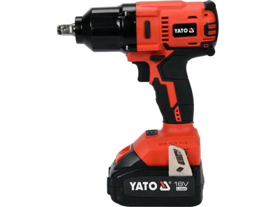 Гайковерт ударный YATO 18V 1/2 дюйма 700 Нм бесщеточный, аккумулятор 3 Ah