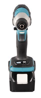 Аккумуляторный ударный гайковерт MAKITA DTD157RFJ 140 Нм 1/4" HEX LXT 18 В Li-Ion XPT BLDC + 2 аккумулятора по 3,0 Ач + зарядное устройство + кейс MAKPAC