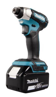 Аккумуляторный ударный гайковерт MAKITA DTD157RFJ 140 Нм 1/4" HEX LXT 18 В Li-Ion XPT BLDC + 2 аккумулятора по 3,0 Ач + зарядное устройство + кейс MAKPAC