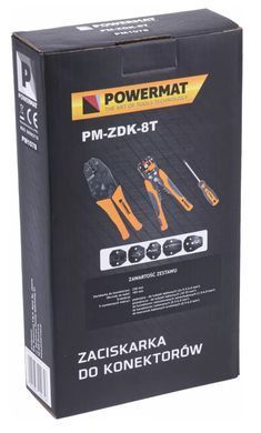 Інструмент для обтиску та зачистки проводів Powermat PM-ZDK-8T
