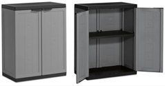 Шкаф для гаража темно серый Jolly Low Cabinet Keter/Kis