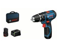 BOSCH ударная дрель 12V 30/15nm 2x2. 0AH сумка GSB 12V-15