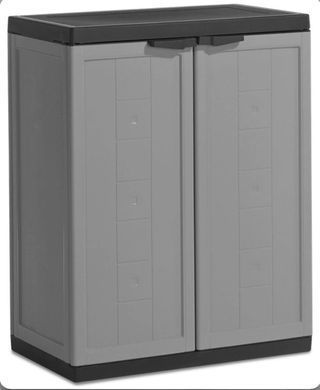 Шафа для гаража темно сіра Jolly Low Cabinet Keter/Kis