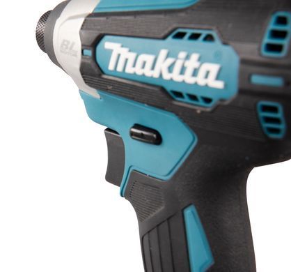 Аккумуляторный ударный гайковерт MAKITA DTD157RFJ 140 Нм 1/4" HEX LXT 18 В Li-Ion XPT BLDC + 2 аккумулятора по 3,0 Ач + зарядное устройство + кейс MAKPAC