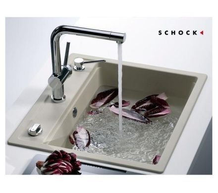 Кухонна мийка Schock Vero N-100 - магма - граніт - врівень зі стільницею