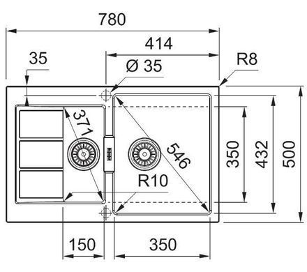 Кухонна мийка Franke Sirius 2.0 S2D 651-78 - онікс