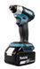 Аккумуляторный ударный гайковерт MAKITA DTD157RFJ 140 Нм 1/4" HEX LXT 18 В Li-Ion XPT BLDC + 2 аккумулятора по 3,0 Ач + зарядное устройство + кейс MAKPAC