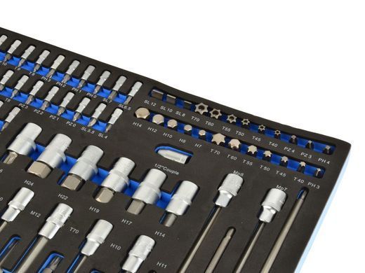 Набір торцевих головок і біт Torx 102 ел Geko G10833B