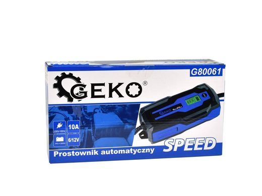 Автоматическое зарядное устройство Speed 6/12 В 10 А Geko G80061